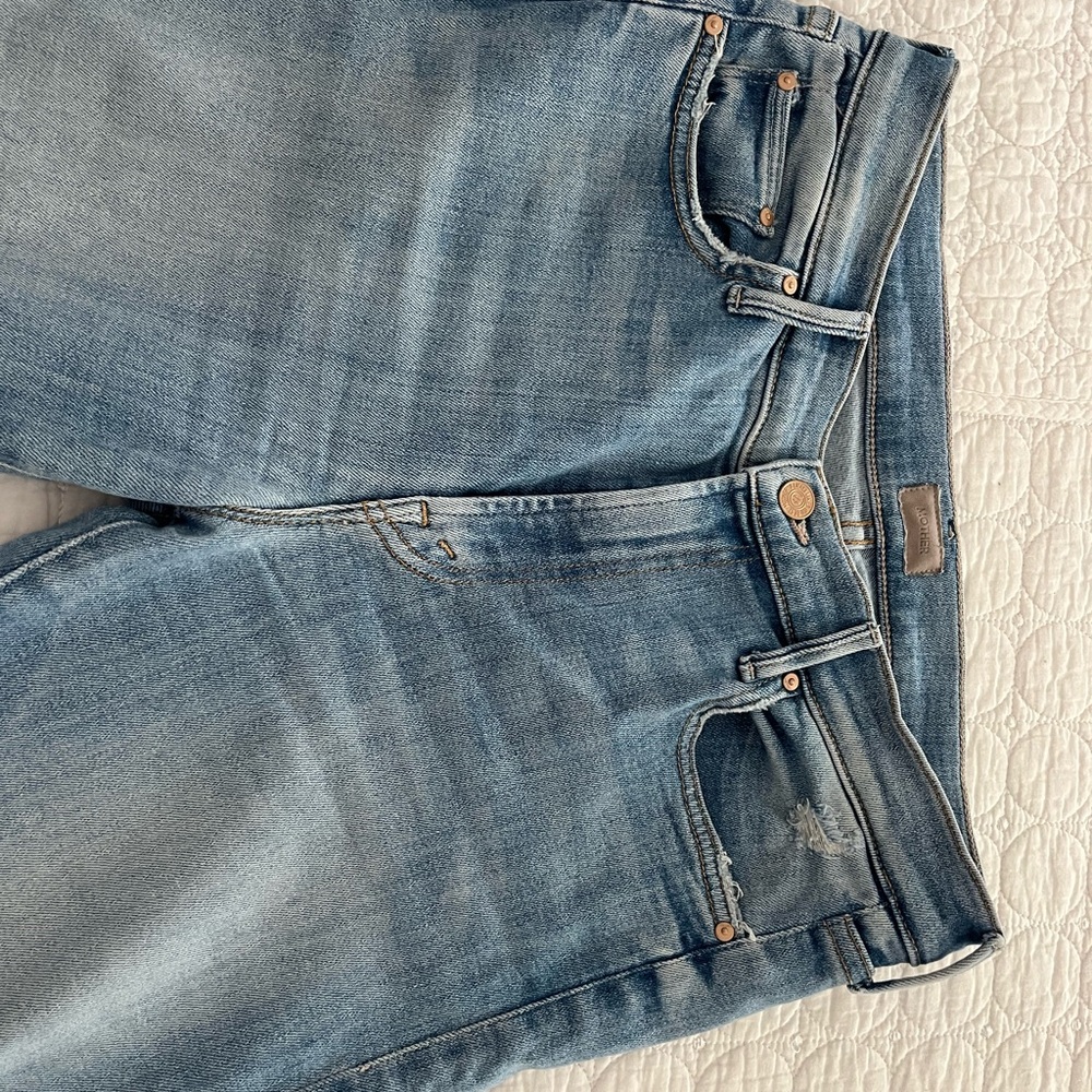 MOTHER Light Blue Straight Leg Jeans